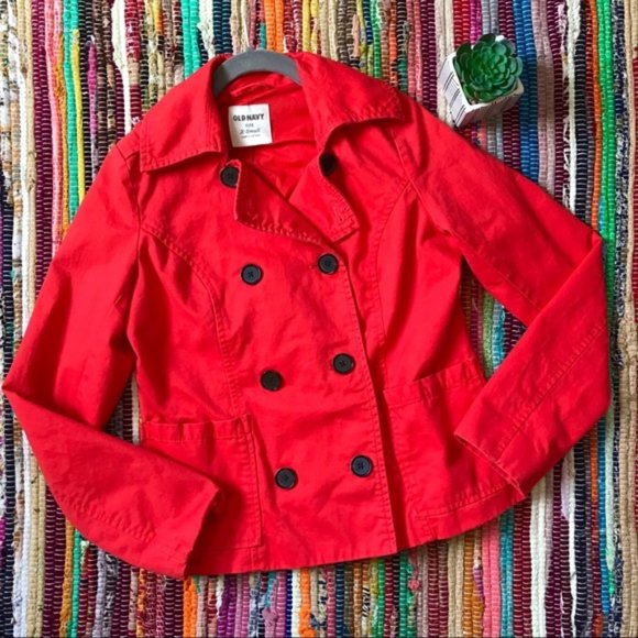 Old Navy ~ Cotton pea coat jacket - Picture 1 of 6